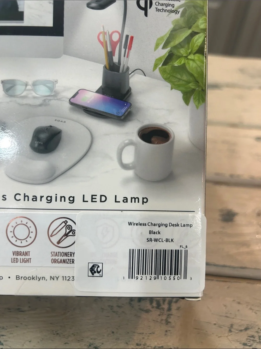 NWOT Soar Wireless Cell Phone Charging LED Lamp Pen Cup Qty 1 - Black or White